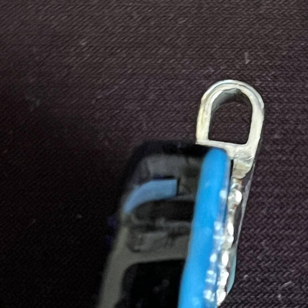 Blue & Green Dichroic Glass Pendant - Picture 3 of 6